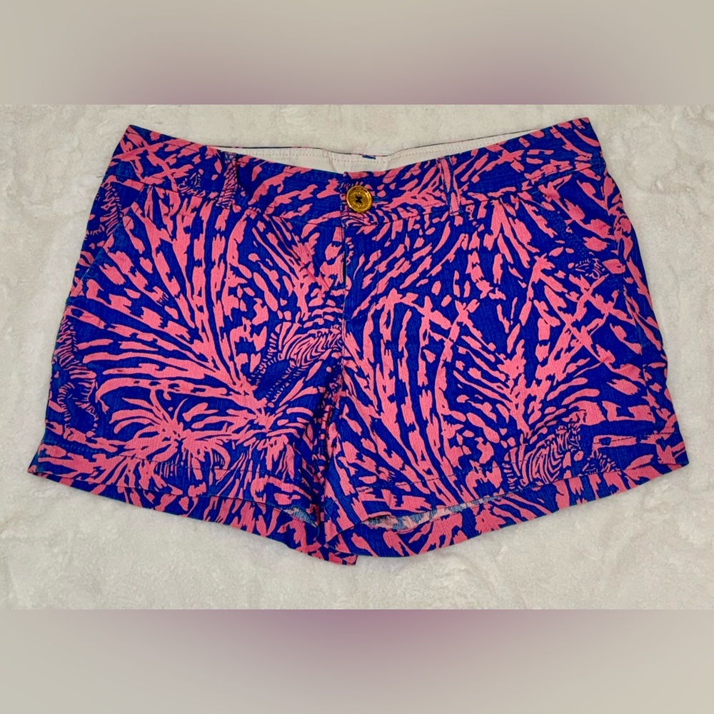 Lilly Pulitzer Callahan Shorts Rollin In The Grass-Size 10-EUC